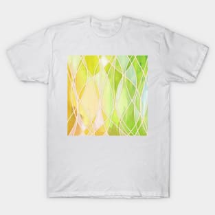 Lemon & Lime Love - abstract painting in yellow & green T-Shirt